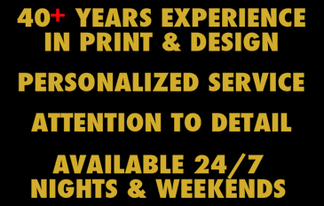 40+ Years Experience, Personal Service, Attention to Detail, On Call